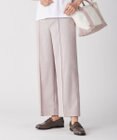 J.PRESS LADIES 【洗える】T/Rシャークスキン セミワイド パンツ