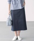 組曲 【WEB限定】サテンストレッチ Iラインスカート