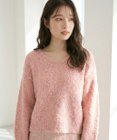Feroux 【洗える】リボンヤーン プルオーバーニット