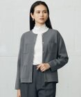 自由区 L レーヨンストレッチ カーディガン