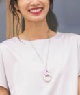 J.PRESS LADIES メタルコンビマーブル ネックレス