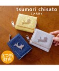 tsumori chisato CARRY キラネコフラワー 3つ折り財布 ミニ財布