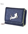 tsumori chisato CARRY キラネコフラワー 3つ折り財布 ミニ財布