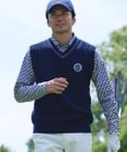 23区GOLF 【MEN】【ウォッシャブル】コットンブレンドニットベスト