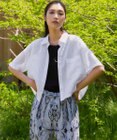 23区 L 【Oggi7月号掲載/洗える】LIBECOリネン クロップド デザイン シャツ