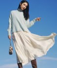 23区 【一部店舗限定/洗える】クレープシフォン フレア スカート