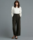 uncrave 【防しわ・洗濯機洗い可】ウォッシャブル ダブルクロス ワイドパンツ（uncrave STANDARD）