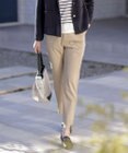 J.PRESS LADIES S 【セットアップ対応・洗える】セルロースリネンストレッチ テーパード パンツ
