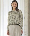 組曲 S モザイクフラワープリント ブラウス