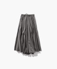 ATON MICRO COTTON SATIN | ギャザースカート