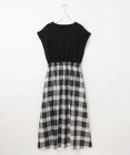 ANY SIS 【洗える】チェックドッキング ワンピース