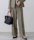 23区 【洗える/セットアップ対応】ウールライクカルゼ ワイド パンツ