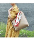UNBILLION cachecache ビッグスカーフ付きサイド結びトート