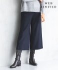 J.PRESS LADIES 【WEB限定カラーあり・洗える】ツムギート flannel ワイド クロップド パンツ