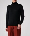 Paul Smith ドレープウール ストライプ タートルネック ニット