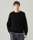 UNFILO MENS 【男女兼用】ウールポップコーン クルーネック ニット