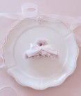 Maison de FLEUR ピンクマニアファーリボンバンスクリップ