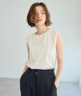 YECCA VECCA コットンスムースノースリーブトップス