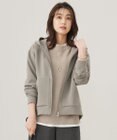 J.PRESS LADIES L ダンボール ジップアップ パーカー