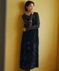 ICB 【洗える】 シアーベルベット キャミソールワンピース