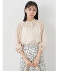 earth music&ecology シアーギャザーネックブラウス