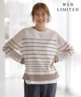 J.PRESS LADIES L 【WEB限定・洗える】Vis/Peスパーク シアー ボーダー ニット