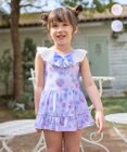 ANY KIDS 花柄×レース ワンピース水着