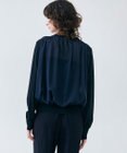 BEIGE， 【洗える】NADIA / バックオーガンジークルーネックカーディガン