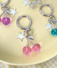 WEGO カラークリアチェリーキーホルダー