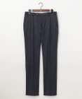 JOSEPH ABBOUD 【ウエストも伸びる！/ハイパワーストレッチ/洗える】 メルトンジャージー ストライプ パンツ
