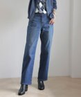 J.PRESS LADIES 【洗える】BASIC STRETCH DENIM ボーイフィット パンツ