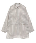 Green Parks ラメストライプタックシャツチュニック