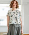 23区 S 【洗える】スリークボタニカルプリント ブラウス