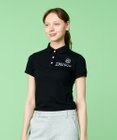 23区GOLF 【WOMEN】【吸水速乾/UVケア】ハニカムカノコ半袖ポロシャツ シンプルながらも機能的