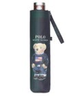 MOONBAT 【軽量】POLO RALPH LAUREN 晴雨兼用日傘 折りたたみ傘 チェック／遮光 遮熱 UV 簡単開閉