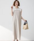 23区 S 【洗える】リネンレーヨンストレッチ  Iライン キャミソール ワンピース