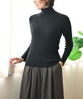 muuc 〈洗えるニット〉〈肌に優しいニット〉〈カシミヤ×シルク×ウール〉〈通年着られるニット〉リブ編みタートルネックニットプルオーバー