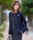 J.PRESS LADIES 【洗える】TWEED KNIT カーディガン