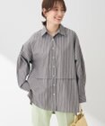 Green Parks ラメストライプタックシャツチュニック