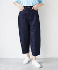 caqu FS linen barrel pants ふんわりリネンテーパードデニム
