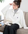 WEGO U.S. POLO ASSN.|別注畔編みハーフジップセーター