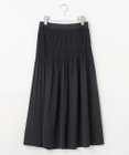 自由区 S 【セットアップ対応・洗える】ライトサテンプリーツ スカート