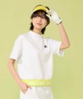 FILA GOLF／marie claire 【FILA GOLF】 裾切り替え半袖モックネックシャツ｜セットアップ可