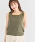 Green Parks ・ＥＬＥＮＣＡＲＥ　ＤＵＥ　バイカラーニットタンク