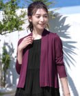 Tiaclasse 【小倉優子さん着用・UVケア・接触冷感】ショートトッパーカーディガン