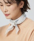 J.PRESS LADIES azulejoスクエアプリント スカーフ
