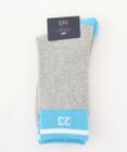 23区GOLF 【MEN】【日本製】バイカラー レギュラーソックス