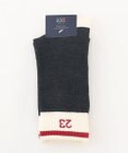 23区GOLF 【MEN】【日本製】バイカラー レギュラーソックス