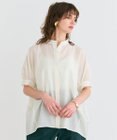 BEIGE， 【洗える】AMARYLLIS / シアーパフオーバーサイズブラウス