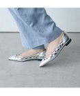 MODE ET JACOMO <carino>レーザーカットフラットパンプス